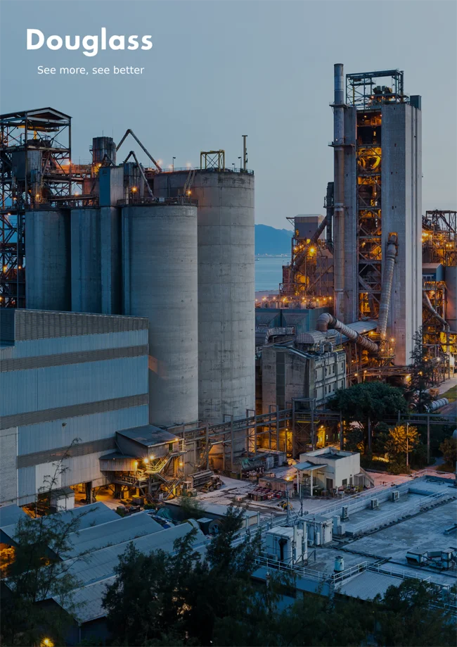 Industrial facility at dusk — Douglass process observation solutions