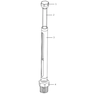 Oil Level Gauge Type "I" Straight - Brass — parts diagram