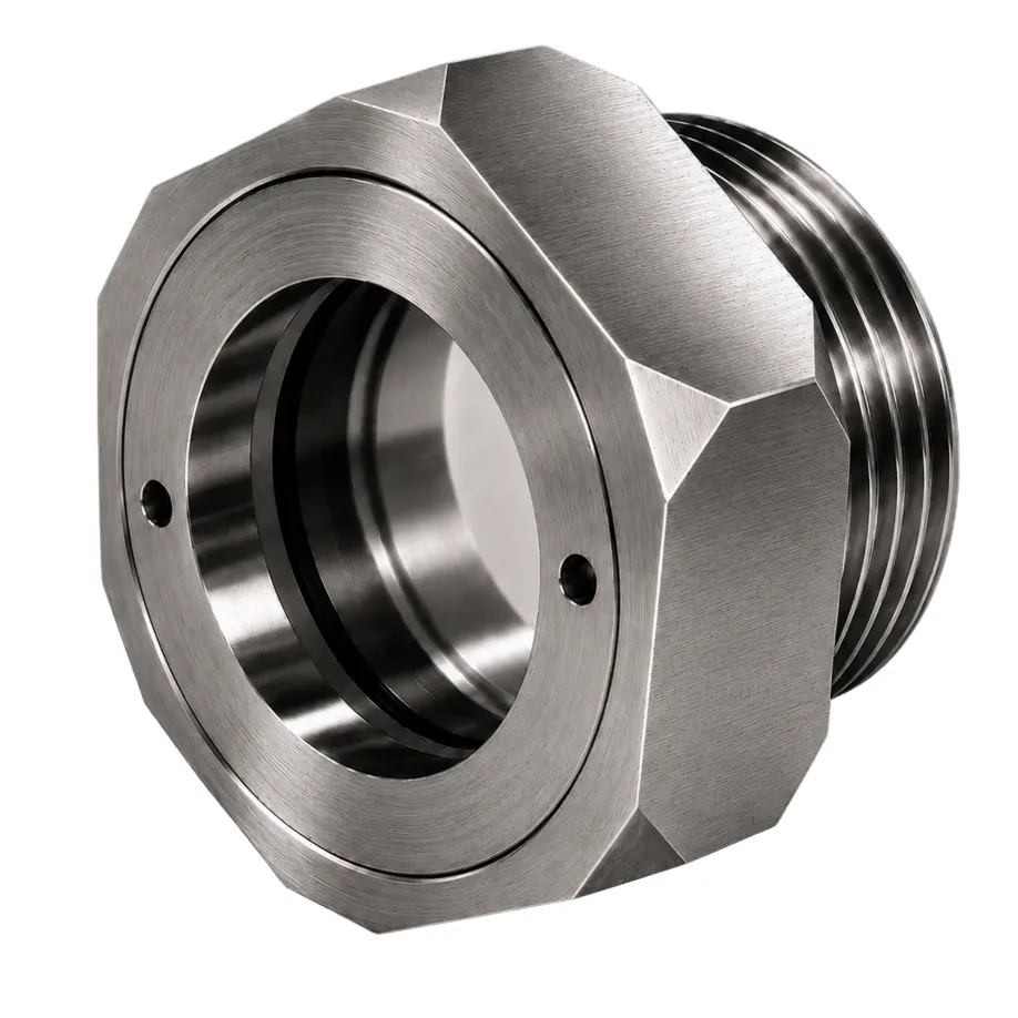 Oil Level Indicator Bulls Eye - Stainless Steel