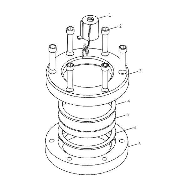 Weld to Tank Sight Glass ZW15 - LED Lighting — parts diagram