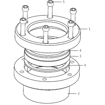 Weld To Tank Sight Glass ZW15 - Welding Neck — parts diagram