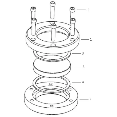 Weld to Tank Sight Glasses ZW15 - 150 PSI — parts diagram
