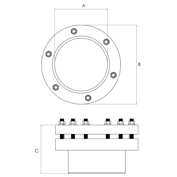 Weld To Tank Sight Glass ZW30 - Led Lighting — parts diagram