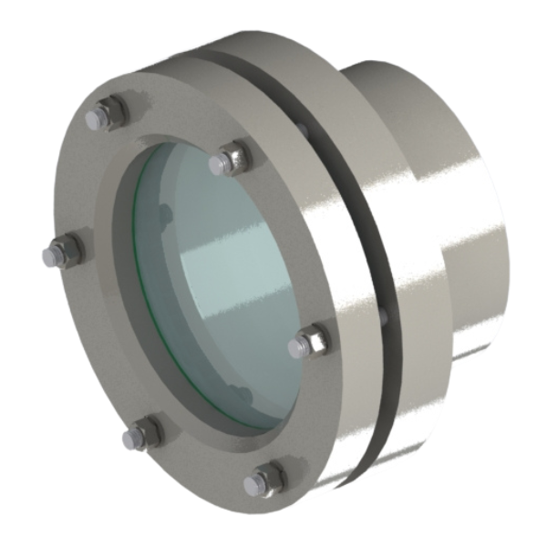 Weld To Tank Sight Glass ZW30 - Welding Neck